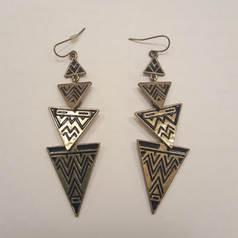 Tribal Print Earrings